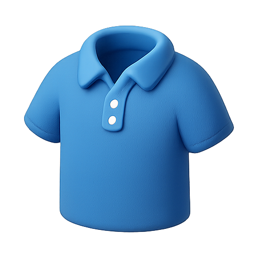 Shirt, blue, clothing icon