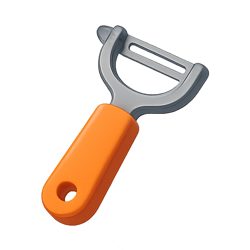 Peeler, kitchen tool, vegetable peeler icon