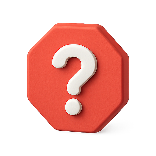 question mark, 3d, red