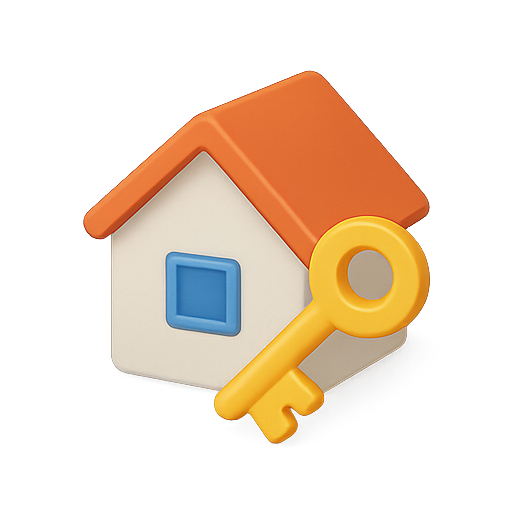 House, key, home icon