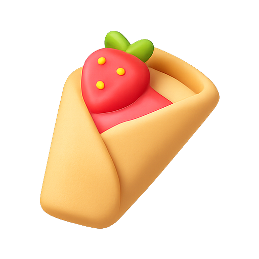 Dessert, 3d, food icon