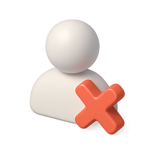 User, delete, remove icon