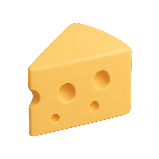 Cheese, 3d, food icon