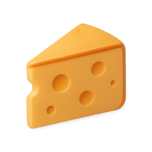 Cheese, 3d, food icon
