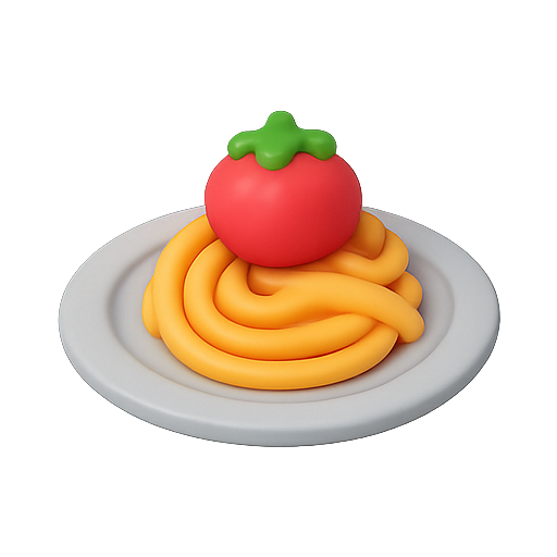 Pasta, spaghetti, tomato icon