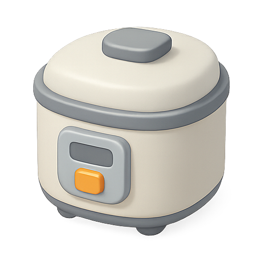 Rice cooker, kitchen appliance, cooking icon