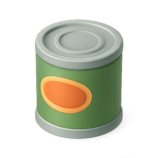 Can, container, green icon