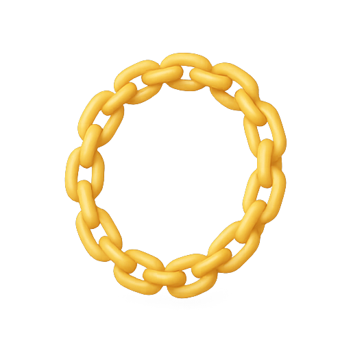 Chain, 3d, design icon