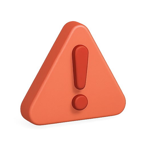 Warning, caution, alert icon