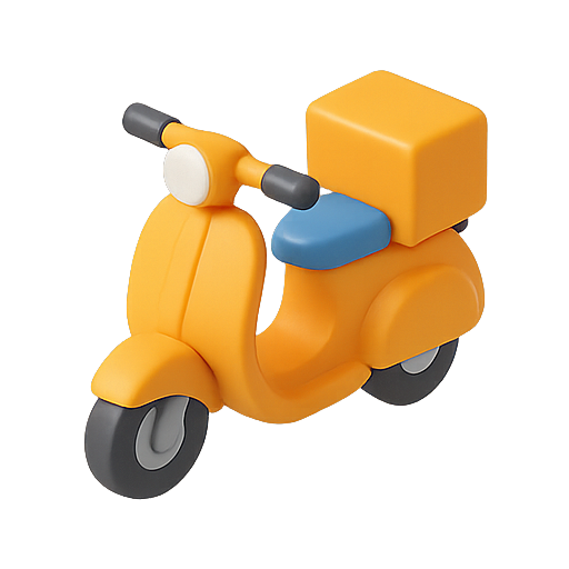 Scooter, delivery, transportation icon