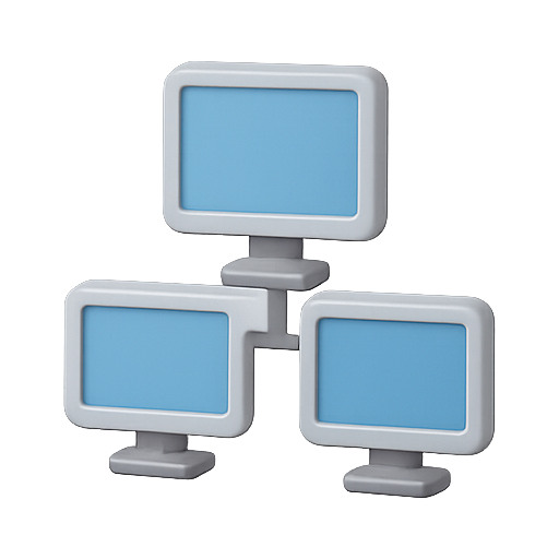 Computer, monitor, 3d icon