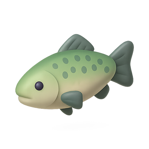 Fish, 3d, aquatic icon