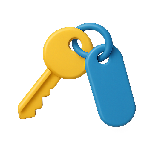 Key, keys, tag icon
