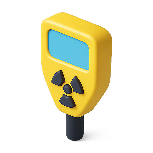 Radiation, detector, measurement icon