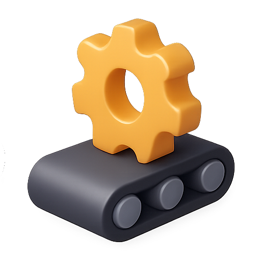 Gear, settings, mechanical icon