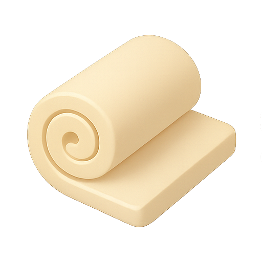 3d, rolled, shape icon