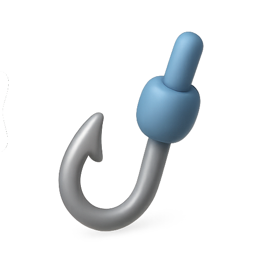 Hook, 3d, design icon