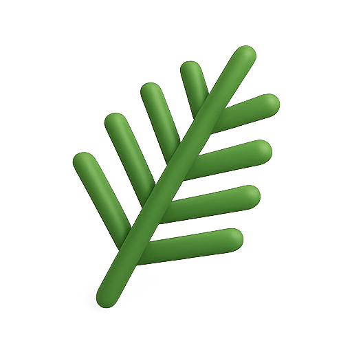 Leaf, 3d, green icon