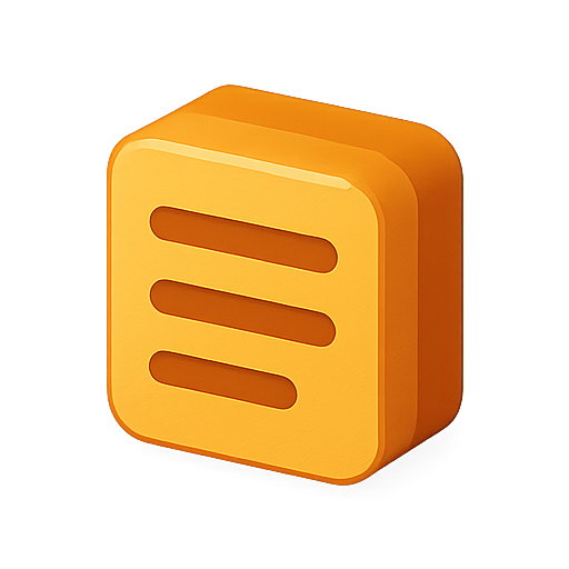 3d, orange, cube icon