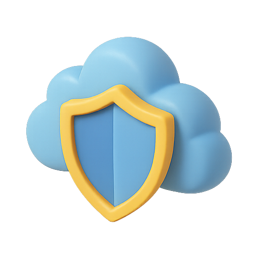 Cloud, security, shield icon