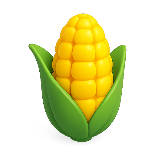 Corn, vegetable, 3d icon