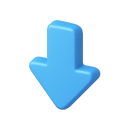 Arrow, down, direction icon