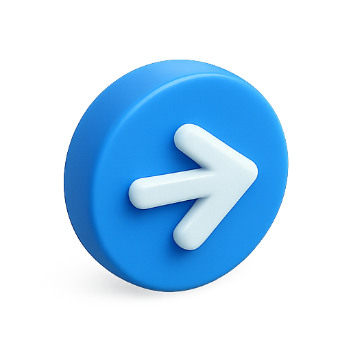 3d, blue, arrow icon