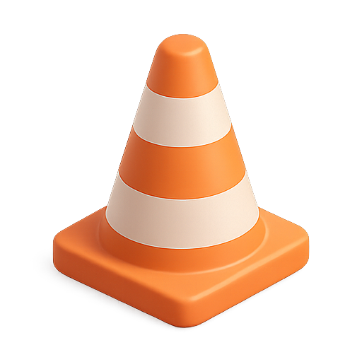 Traffic, cone, construction icon
