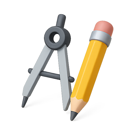 Drawing, tools, design icon