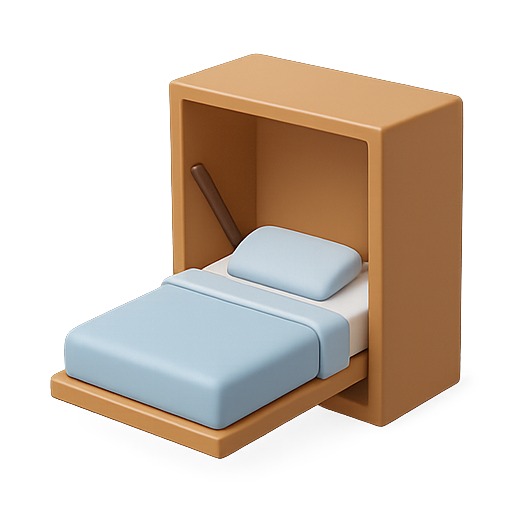 Bed, furniture, bedroom icon