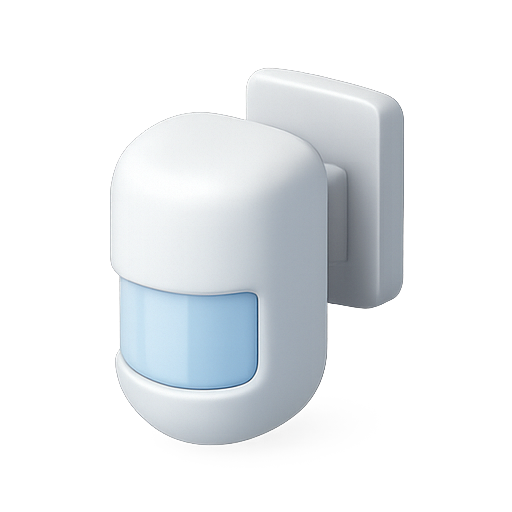 Sensor, motion detector, security icon