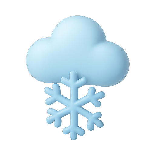 Cloud, snow, snowflake icon