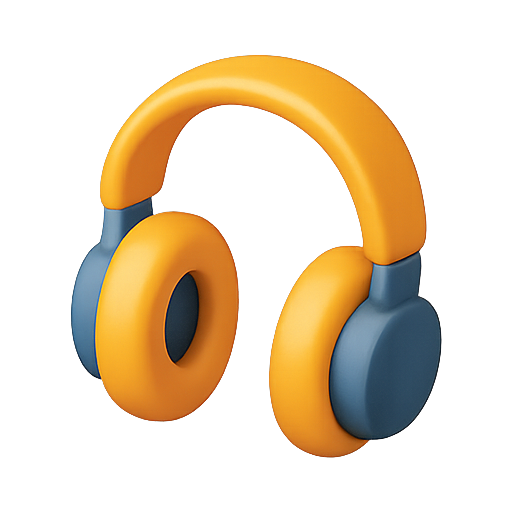 Headphones, audio, music icon
