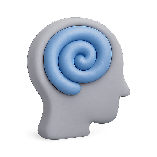 Brain, creativity, spiral icon