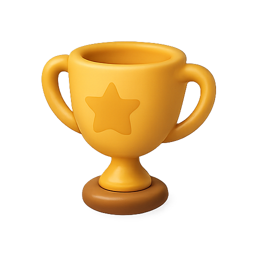 Trophy, award, star icon