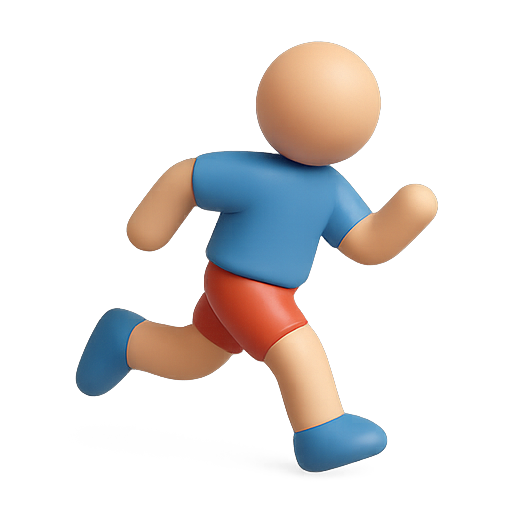 Running, figure, character icon