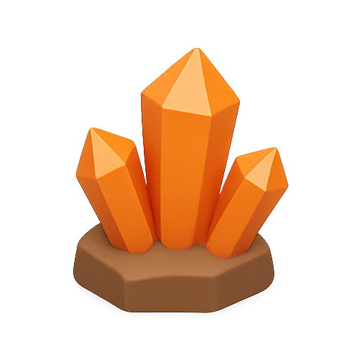 Crystal, geometry, 3d icon