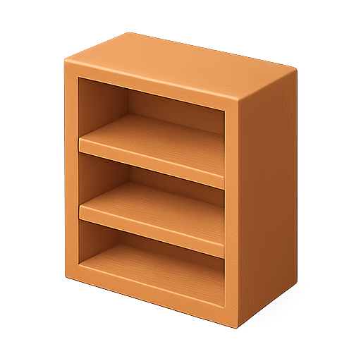 Shelf, storage, furniture icon