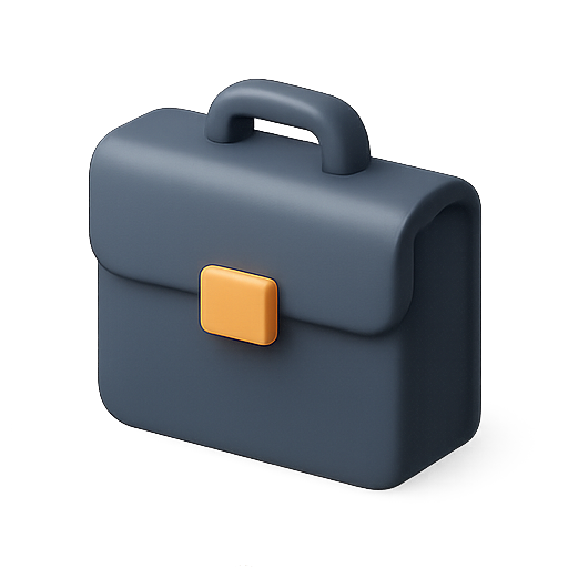 Briefcase, 3d, business icon