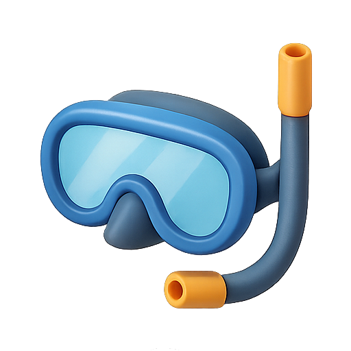 Snorkel, diving, underwater icon