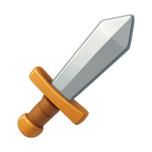 Sword, weapon, 3d icon
