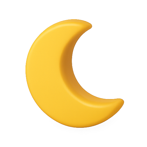 Moon, celestial, night icon