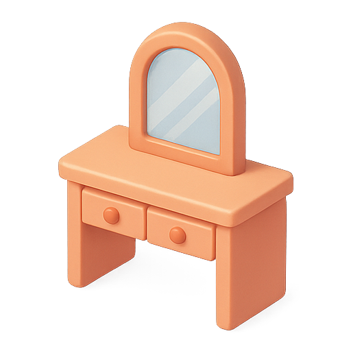 Vanity, mirror, furniture icon