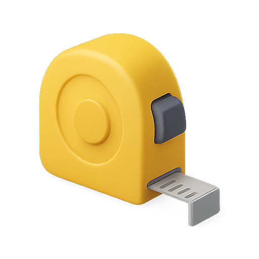 Measuring tape, tool, construction icon