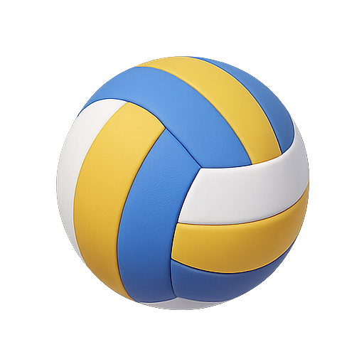 Volleyball, sports, colorful icon