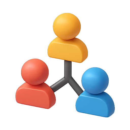 3d, people, groups icon