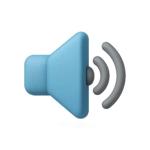 Volume, sound, audio icon