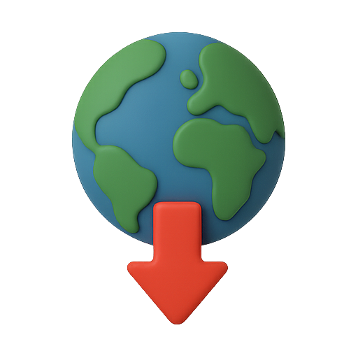 Earth, download, globe icon