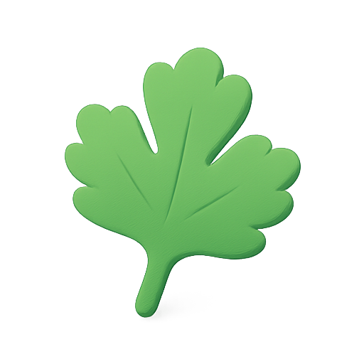 Leaf, 3d, green icon