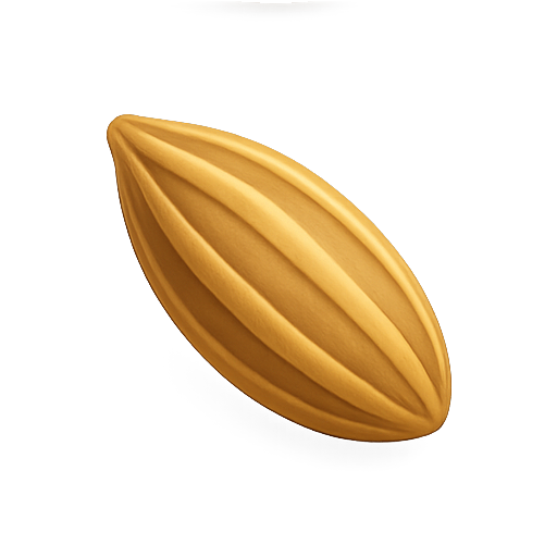 Almond, nut, grain icon